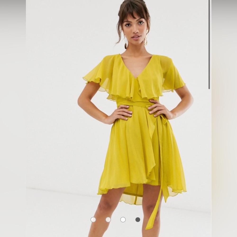 UEC ASOS design cape back dress